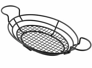 American Metalcraft Oval Wire Basket with Ramekin Holder BSKB811