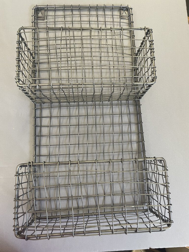 NEW Wire Wall Mount Storage Two Basket