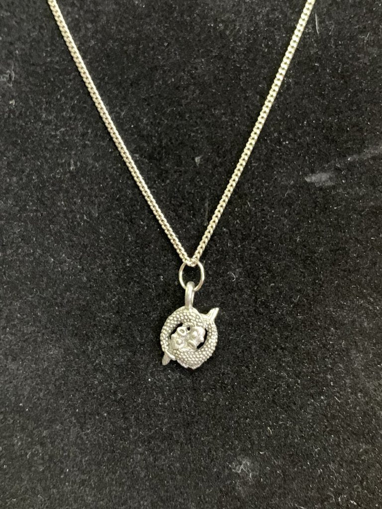 NEW Pisces Zodiac Charm & Chain