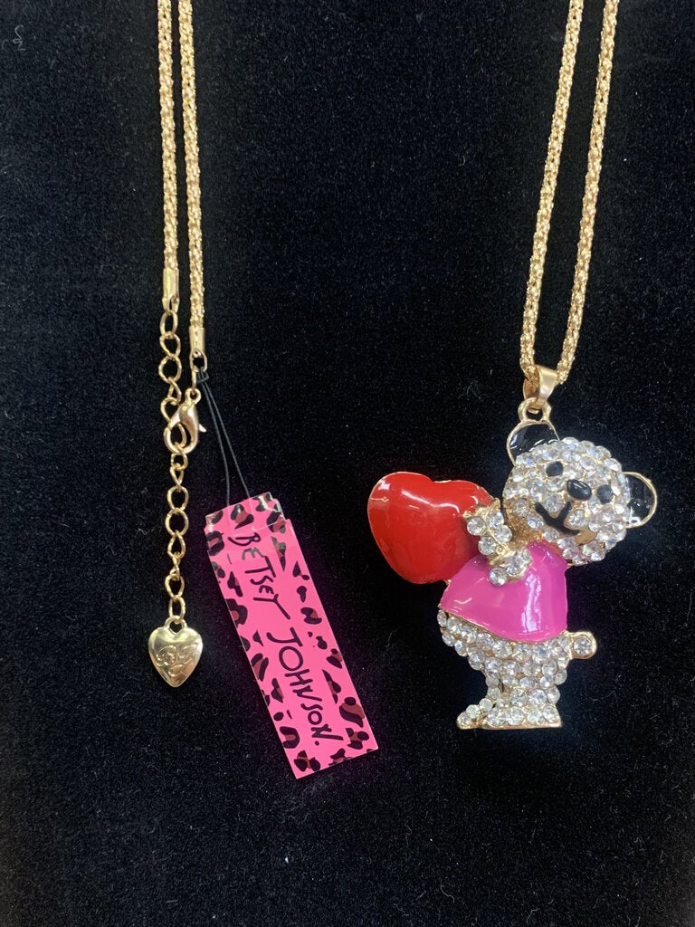 Betsey Johnson Bear Necklace