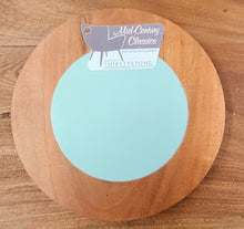 Load image into Gallery viewer, NEW 8" Round Acacia Wood Board - Thirstystone Mid-Century Classics - Teal
