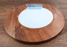 Load image into Gallery viewer, NEW 8" Round Acacia Wood Board - Thirstystone Mid-Century Classics - White
