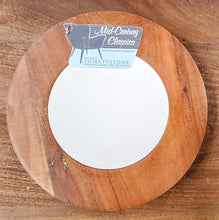 Load image into Gallery viewer, NEW 8" Round Acacia Wood Board - Thirstystone Mid-Century Classics - White
