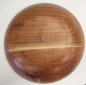 NEW 11.75" Shallow Round Acacia Wood Bowl Thirstystone