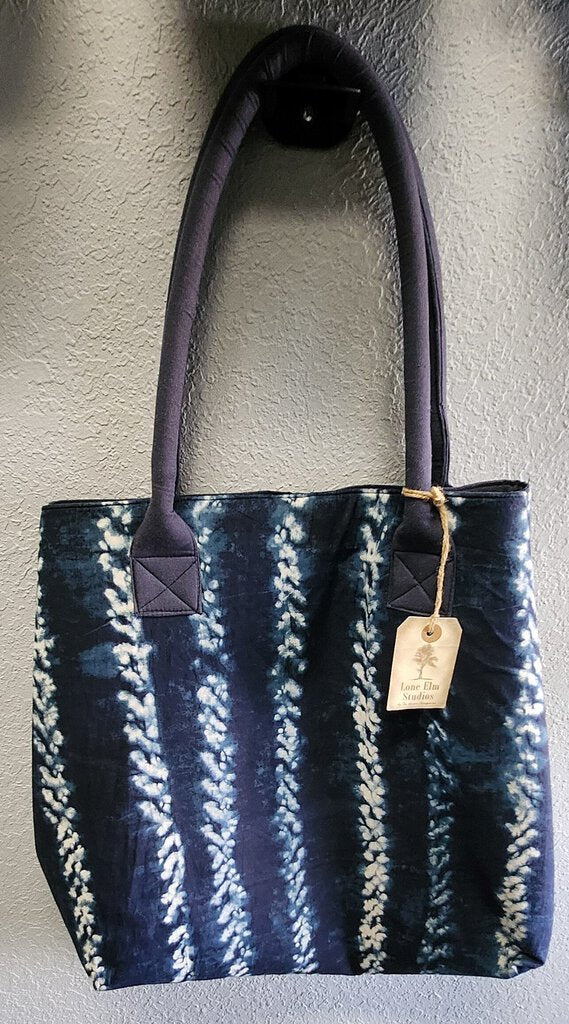 NEW Indigo Cotton Tote Bag by Lone Elm Studios 94088