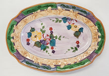 Load image into Gallery viewer, 18" Embossed Stoneware Platter
