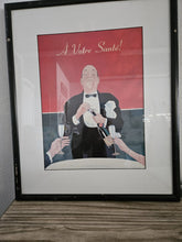 Load image into Gallery viewer, 19x23 Framed &amp; Matted &quot;A Votre Sante&quot; Print
