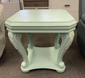 Hand Painted Seaglass End Table