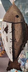 NEW Driftwood Fish Hanging Decor - 115470