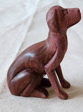 Load image into Gallery viewer, NEW Acacia Wood Carved Sitting Dog
