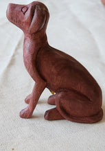 Load image into Gallery viewer, NEW Acacia Wood Carved Sitting Dog
