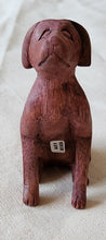 Load image into Gallery viewer, NEW Acacia Wood Carved Sitting Dog
