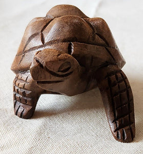 NEW Acacia Wood Carved Turtle