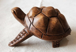 NEW Acacia Wood Carved Turtle