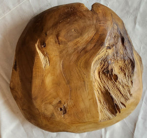 NEW Free Form Teak Bowl