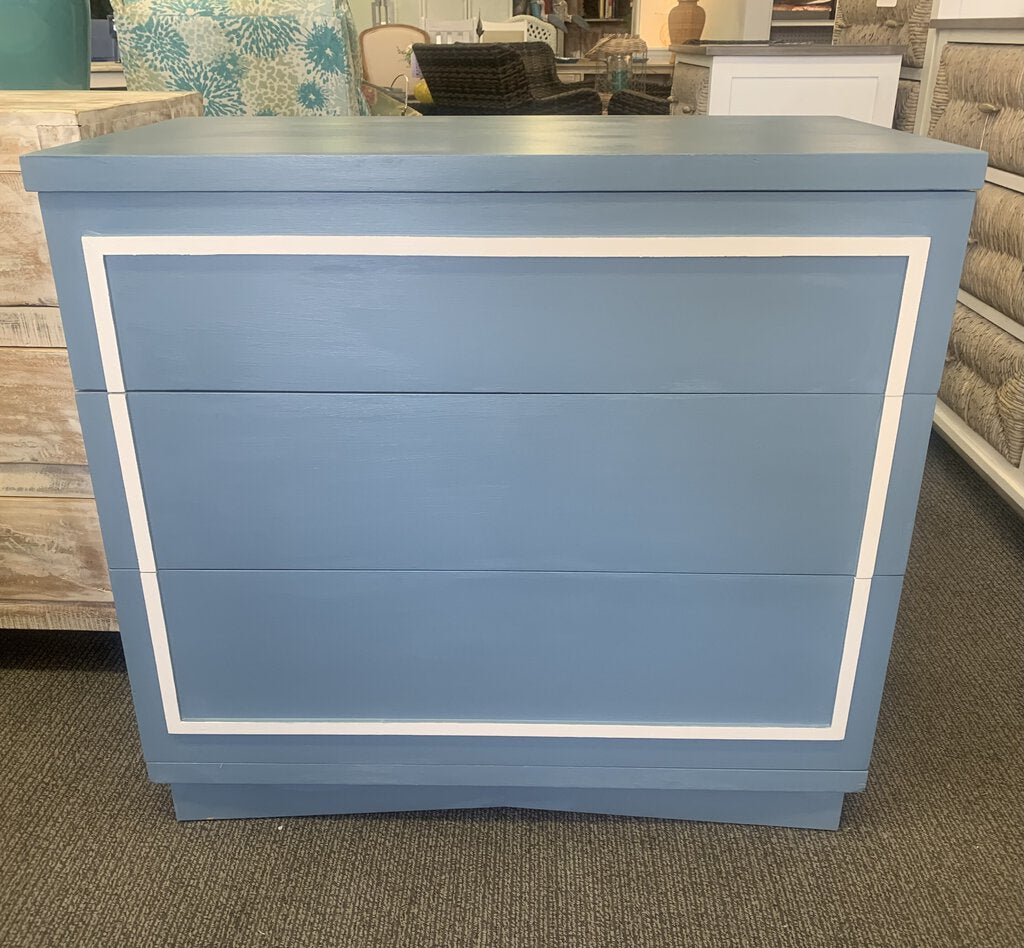 Painted MidCentury 3 Drawer Cavalier Chest w/Cedar Lined Drawers