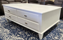 Load image into Gallery viewer, Painted Ethan Allen Coffee Table - Two Drawers
