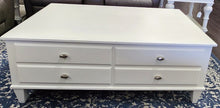 Load image into Gallery viewer, Painted Ethan Allen Coffee Table - Two Drawers
