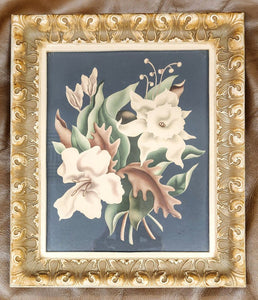 Mid-Century Framed Turner Print - Florals