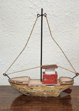 Load image into Gallery viewer, Rustic Wood Boat Shelf Decor
