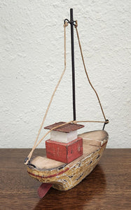 Rustic Wood Boat Shelf Decor