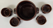Load image into Gallery viewer, Vintage West Bend Ceramic Bean Pot with Four Cups
