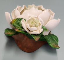 Load image into Gallery viewer, Vintage Porcelain Magnolia Figurine
