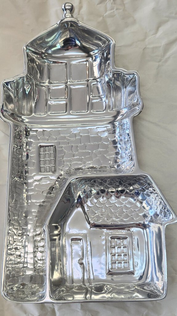 NEW Wilton Armetale Lighthouse Chip & Dip Tray