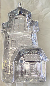 NEW Wilton Armetale Lighthouse Chip & Dip Tray