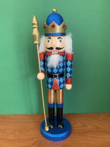 Blue Wooden Nutcracker