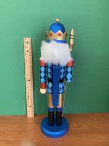 Blue Wooden Nutcracker