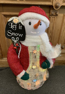 Goodplace Ltd. Snowman w/Light & Music w/Box