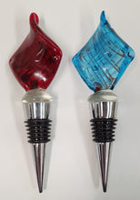 Load image into Gallery viewer, NEW Gift Set: Corkscrew &amp; Two Art Glass Bottle Stoppers 656012

