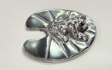 Load image into Gallery viewer, NEW Cast Aluminum Frog &amp; Lily Pad Paperweight - 12658
