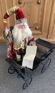 Mark Roberts Santa in Carriage w/Box & Certif