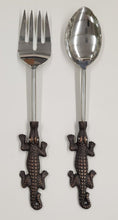 Load image into Gallery viewer, NEW 2-Pc SET Alligator Salad Servers - 129642

