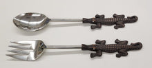 Load image into Gallery viewer, NEW 2-Pc SET Alligator Salad Servers - 129642
