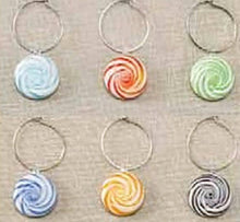 Load image into Gallery viewer, NEW Set of 6 Hard Candy Wine Charms - 655092
