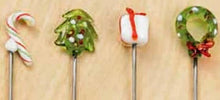 Load image into Gallery viewer, NEW 4-Pc Christmas Hors d'oeuvres Picks - 656073
