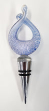 Load image into Gallery viewer, NEW Blue Swirl Art Glass Bottle Stopper - 655003
