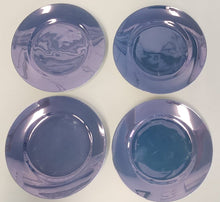 Load image into Gallery viewer, SET 4-Pc Vintage Blue Lustreware Lunch/Salad Plates
