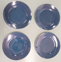 Load image into Gallery viewer, SET 4-Pc Vintage Blue Lustreware Lunch/Salad Plates
