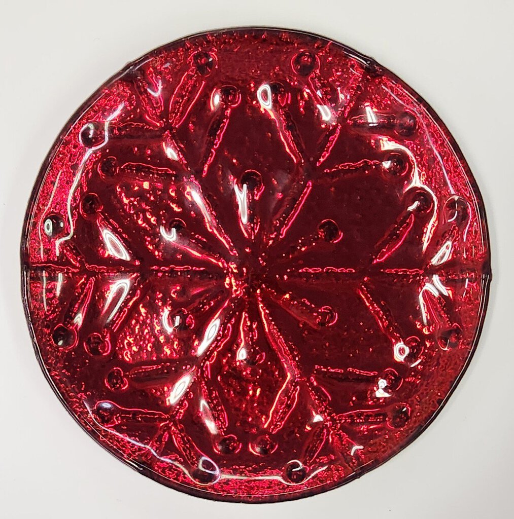 NEW Red Snowflake Tray 655433