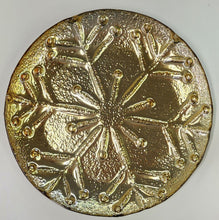 Load image into Gallery viewer, NEW Gold Snowflake Tray 655802 Large
