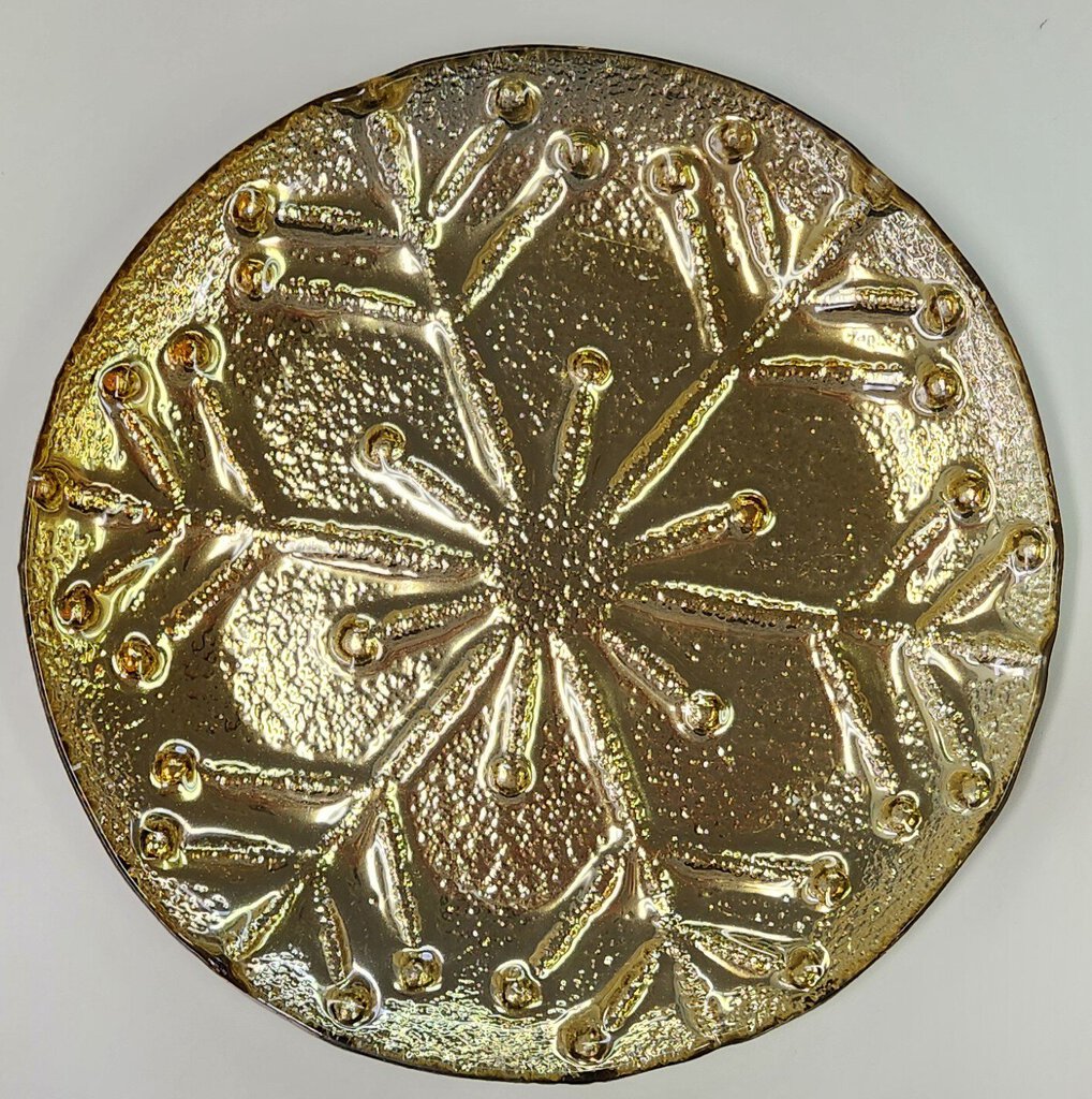 NEW Gold Snowflake Tray 655801 Medium