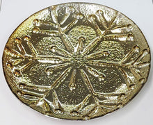 Load image into Gallery viewer, NEW Gold Snowflake Tray 655802 Large
