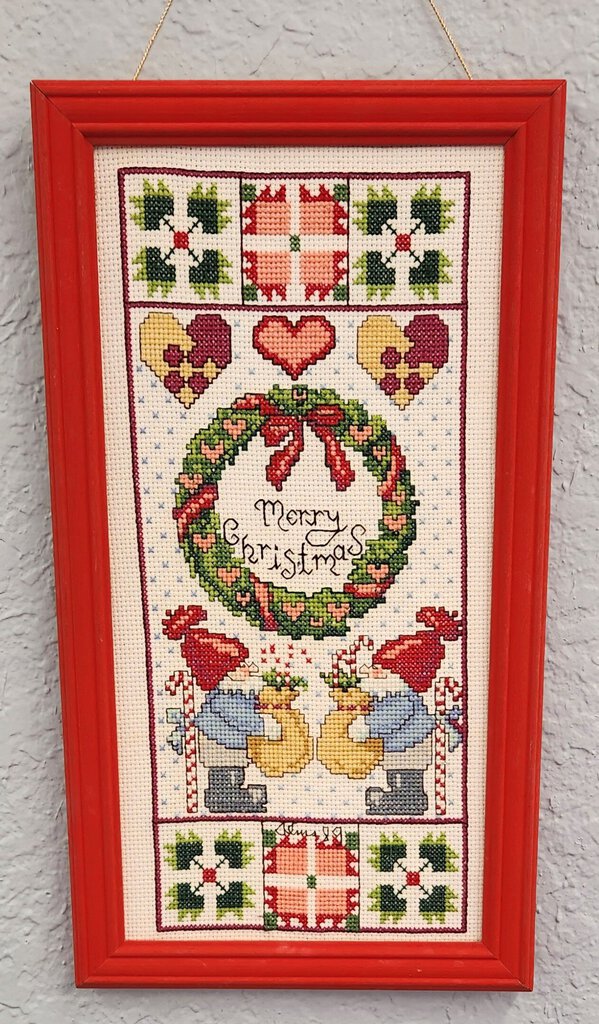 Handmade Needlepoint - Merry Christmas