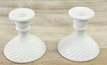 Load image into Gallery viewer, PAIR Vintage Milk Glass Candle Holders
