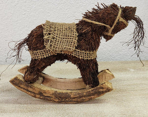 Primitive Rustic Rocking Horse Decor