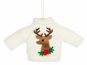 NEW Sweater Ornament - Reindeer